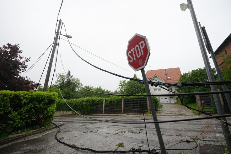 Hrvaška, neurje, dež | Foto: Pixsell/Davor Puklavec