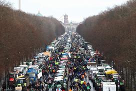 Protest kmetov v Berlinu