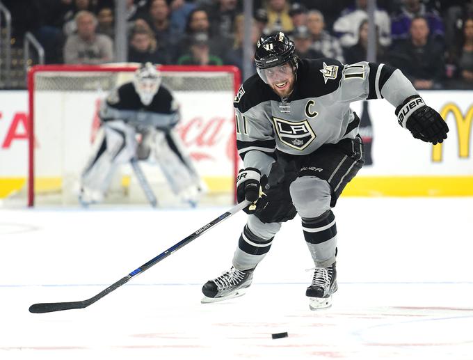 S suhimi treningi se že pospešeno pripravlja na 12. sezono lige NHL, drugo v vlogi kapetana Los Angeles Kings. | Foto: Getty Images