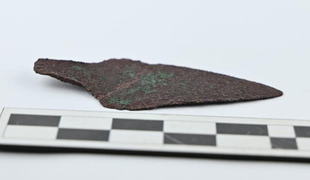 Izjemno odkritje: na Poljskem našli štiri tisoč let staro bakreno bodalo