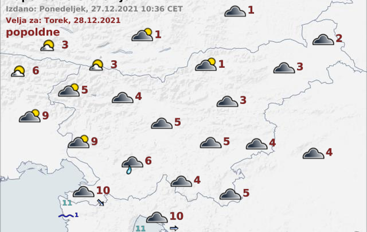 vreme | Foto ARSO Meteo