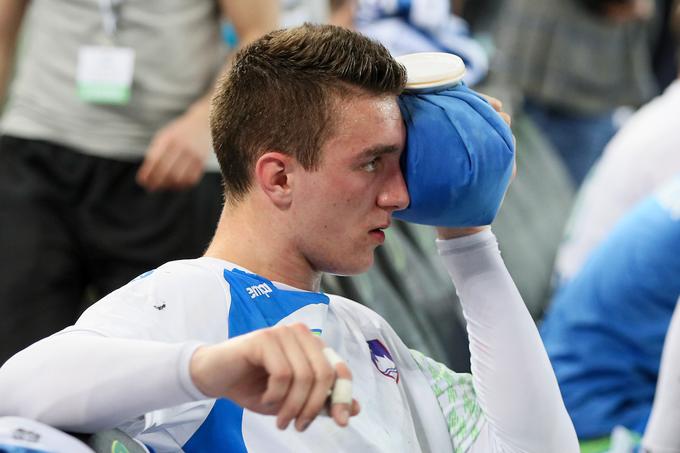 Nik Henigman zaradi poškodbe ne bo mogel pomagati slovenski reprezentanci. | Foto: Matic Klanšek Velej/Sportida