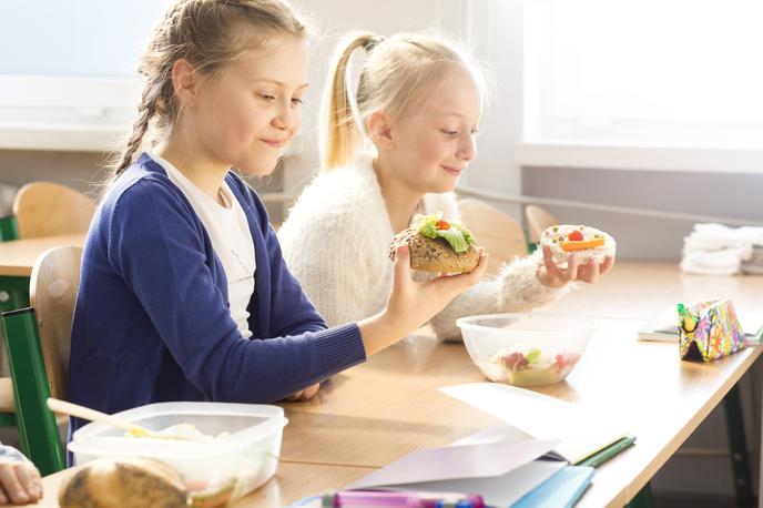 otroci, prehrana, šola, vrtec | Računsko sodišče ugotavlja, da bi nekatere šole lahko storile več, da bi učenci hrano dejansko pojedli, ob tem pa bi lahko tudi učinkoviteje ravnale z odpadno hrano. | Foto Thinkstock