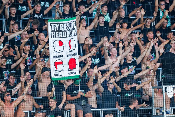 Protest Green Dragonsov proti vodstvu Olimpije se nadaljuje. | Foto: Aleš Fevžer