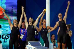 Svetovni rekord avstralskih plavalk na 4 x 100 metrov prosto