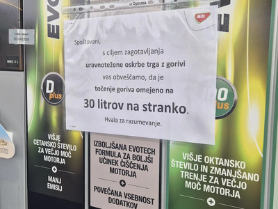 MOL omejuje točenje goriva: na nekaterih servisih le 30 litrov