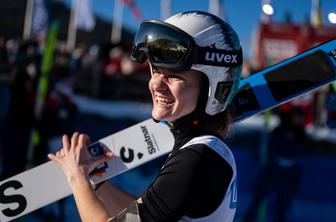 Kombinatorka Ema Volavšek po odličnem teku dve sekundi za medaljo
