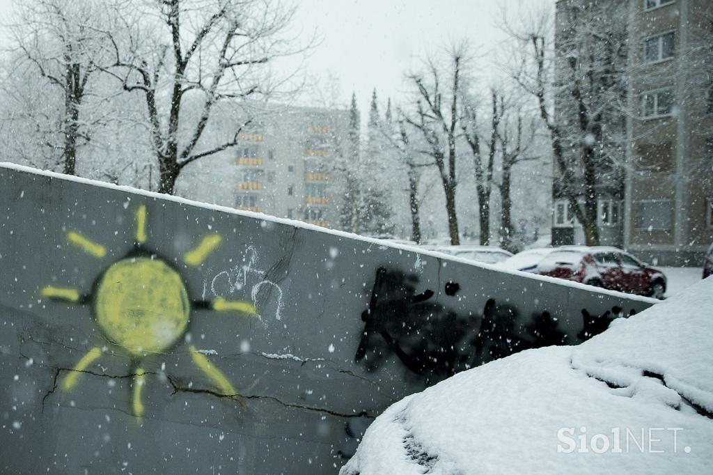 sneg v Ljubljani