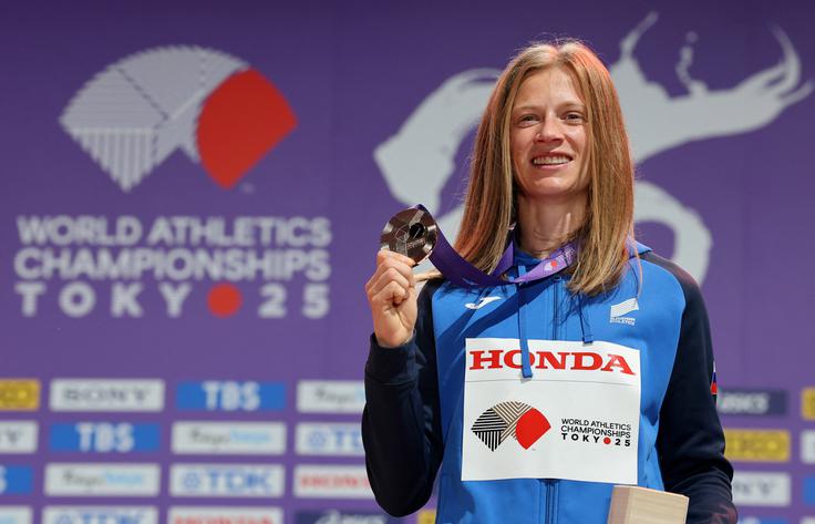 Tina Šutej je na SP osvojila bron. | Foto: Reuters