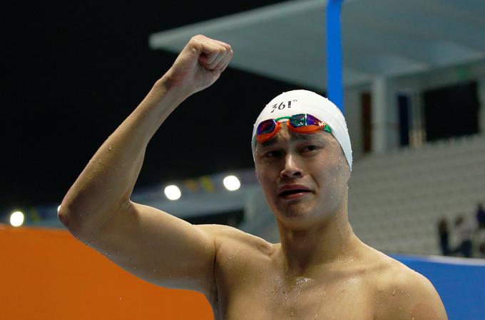 Sun Yang bo skušal danes osvojiti novo medaljo na svetovnem prvenstvu. | Foto: Reuters