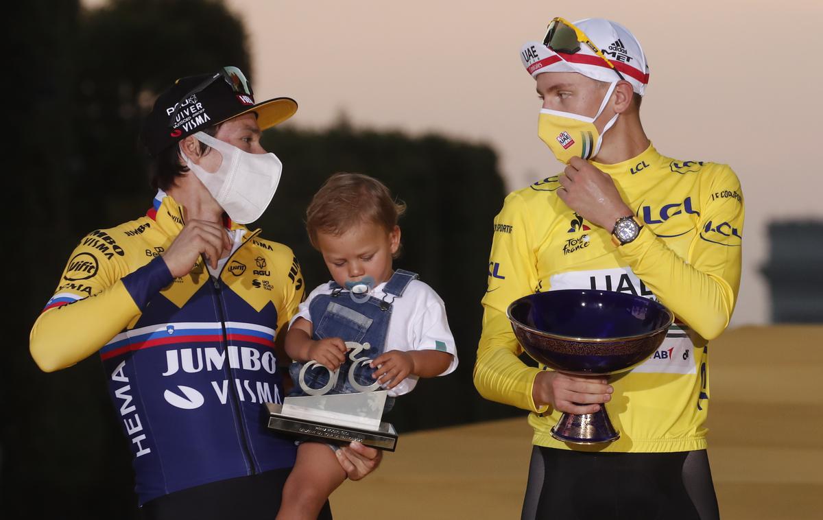 Roglič Pogačar | Primož Roglič in Tadej Pogačar ostajata na vrhu lestvice UCI. | Foto Reuters
