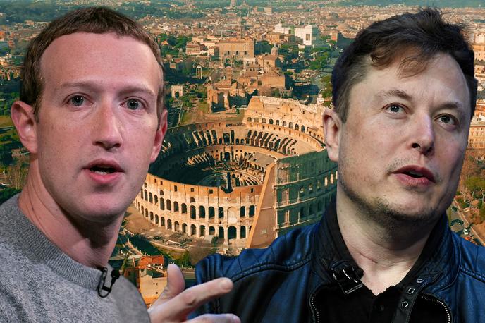 Mark Zuckerberg, Elon Musk | Oba milijarderja, tako Mark Zuckerberg kot Elon Musk, naj bi bila zainteresirana za dvoboj v rimskem Koloseju. | Foto Shutterstock/Guliverimage