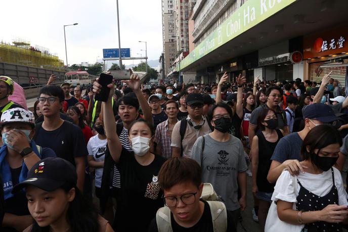 Hong Kong protesti Kitajska | V Hongkongu so danes spet potekali prodemokratični protesti. | Foto Reuters