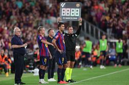 Rodri debitiral za Barcelono, ki nadaljuje zmagovito, Mbappe s hat-trickom
