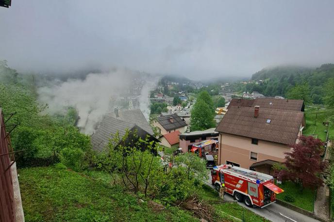 požar v Idriji | Kdo je bil moški, še ni znano.  | Foto PGD Idrija