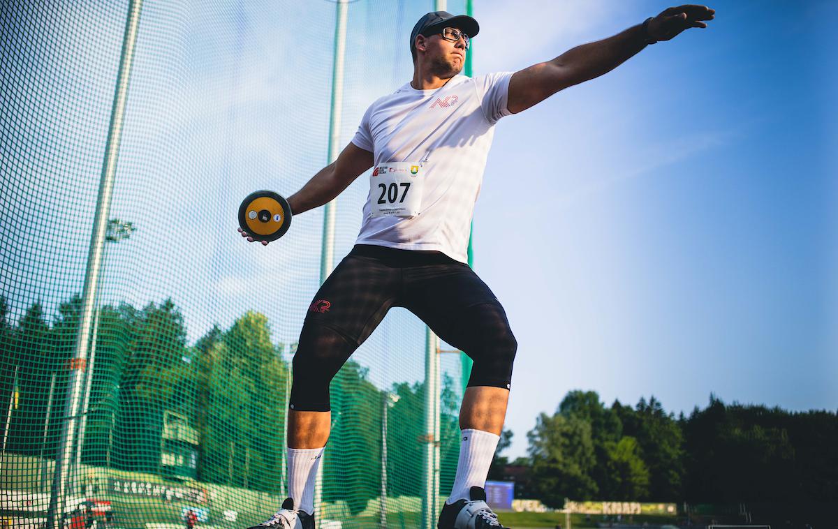 Kristjan Čeh | Kristjan Čeh je disk prvič na tekmovanju v Sloveniji vrgel prek 70 metrov. | Foto Grega Valančič