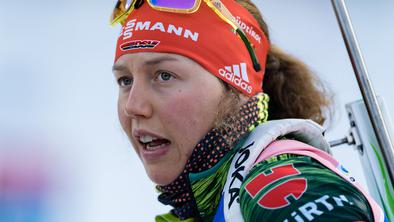 Laura Dahlmeier zaradi bolezni odpovedala nastop v mešani štafeti