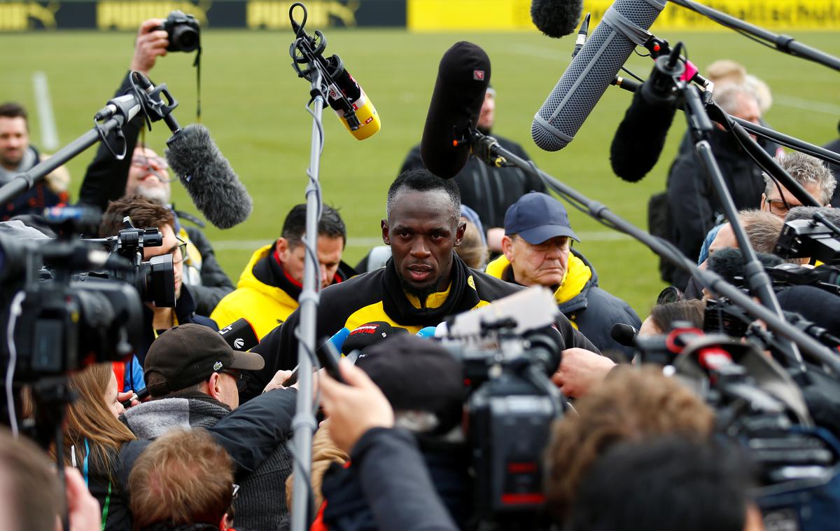 Usain Bolt na treningu Borussia Dortmund | Foto Reuters