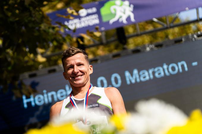 Kobe je postavil najboljši slovenski rezultat na letošnjem Ljubljanskem maratonu. | Foto: Damjan Končar / Pivovarna Laško Union