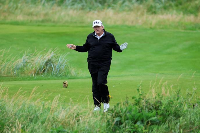 Donald Trump | Donald Trump je pretekli konec tedna preživel v golf klubu v Bedminstru. | Foto Reuters