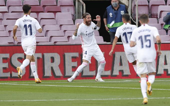 Real Madrid je na derbiju kroga, el clasicu, v soboto s 3:1 premagal Barcelono. | Foto: Reuters