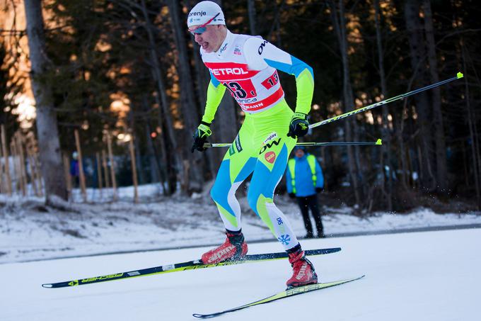 Janez Lampič preizkušnje na 15 kilometrov v klasični tehniki ni končal. | Foto: Urban Urbanc/Sportida