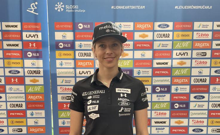 Ana Bucik je sezono končala kot šesta slalomistka sveta. Na njene druge olimpijske igre jo spominja tudi ogrlica z olimpijskimi krogi. | Foto: Sportal