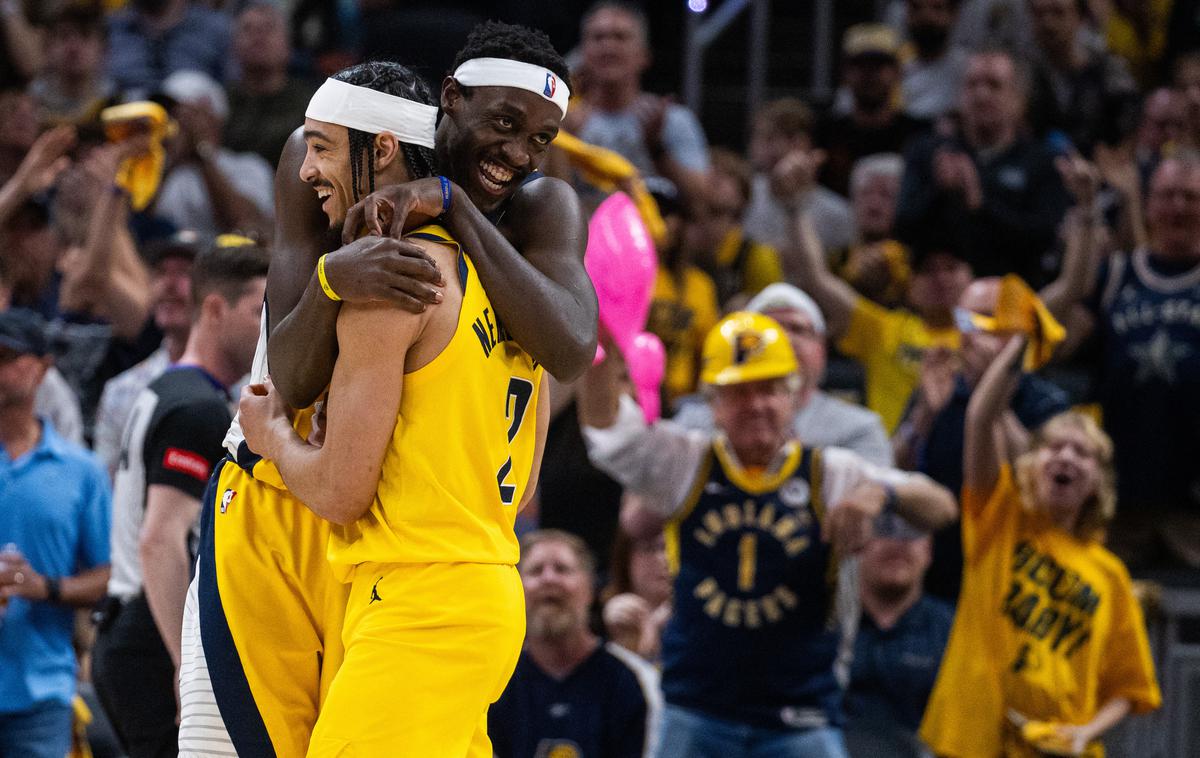 Indiana Pacers | Košarkarji Indiana Pacers so v drugem krogu končnice vzhodne konference lige NBA sinoči s 121:89 premagali New York Knicks in serijo na štiri zmage izenačili na 2:2. | Foto Reuters