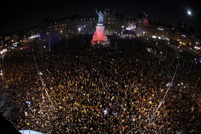 Protesti proti antisemitizmu v Franciji | V Franciji se je nocoj več tisoč ljudi udeležilo protestov proti porastu antisemitizma. | Foto Reuters