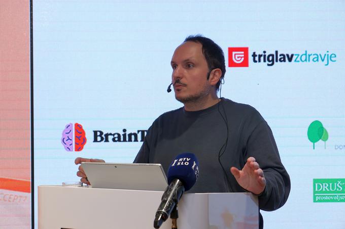 Soustanovitelj slovenskega nevroznanstvenega podjetja BrainTrip Jurij Dreo. | Foto: POMNI