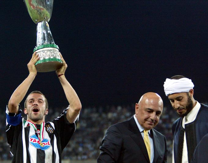Seveda je bil zraven tudi v Tripoliju leta 2002, ko je Juventus osvojil italijanski superpokal. | Foto: Reuters