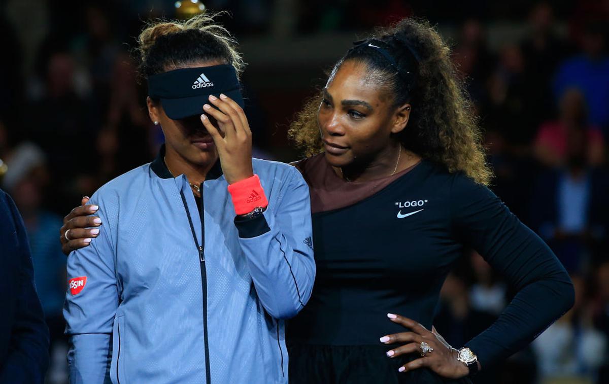 Naomi Osaka. Serena Williams | Naomi Osaka ni zdržala pritiska in je zaradi žvižganja gledalcev zajokala. | Foto Gulliver/Getty Images