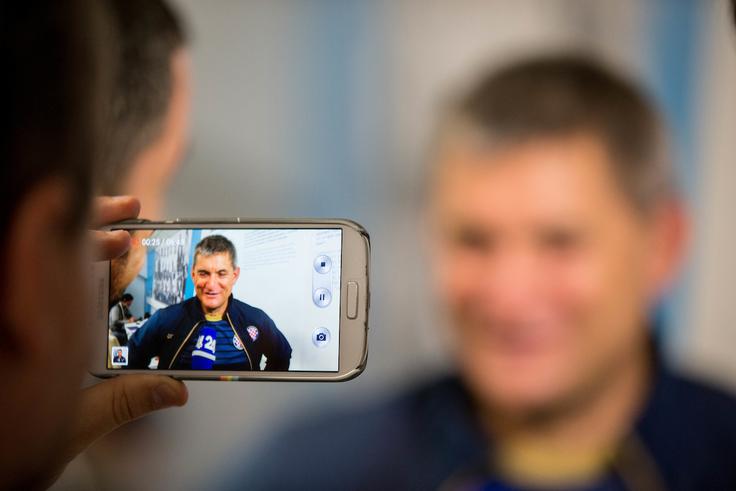 Marijan Pušnik je pri novinarjih dokaj priljubljen. Tudi na Hrvaškem. | Foto: Vid Ponikvar
