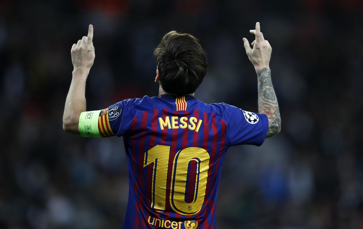 Lionel Messi | Messi je z dvema zadetkoma pokopal Tottenham. | Foto Getty Images