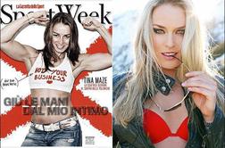 Tina Maze in Lindsey Vonn: tekmici na snegu in v perilu
