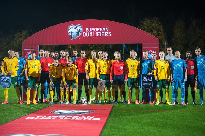 Litva in Slovenija, mladi državi, se bosta po dveh letih znova pomerili v Vilni na kvalifikacijski tekmi. | Foto: Sportida