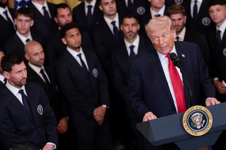 Donald Trump, Lionel Messi | Foto: Reuters