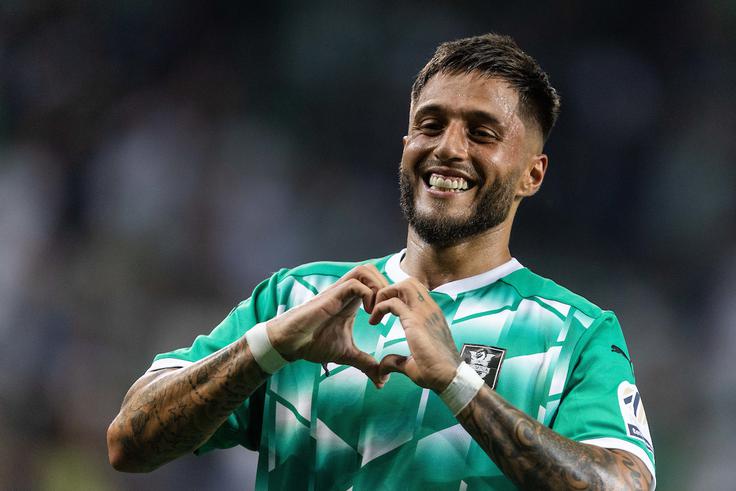 Rui Pedro je popeljal Olimpijo v vodstvo z 2:0. | Foto: Vid Ponikvar/Sportida