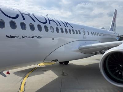Croatia Airlines predstavil Airbus A220 in poudaril pomen slovenskega trga