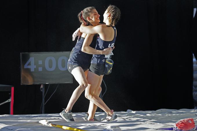 Prvo in tretje mesto sta zasedli Američanki Natalie Grossman in Brooke Raboutou, nerazdružljivi prijateljici tudi v zasebnem življenju.  | Foto: Guliverimage/Vladimir Fedorenko