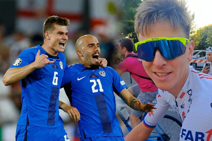 Tudi Tadej Pogačar podrobno spremlja predstave slovenske nogometne reprezentance na letošnjem Euru. | Foto: 