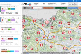Naval ljubiteljev gora na maPZS ohromil aplikacijo