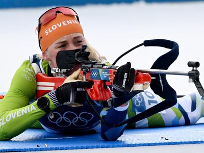 Julii Simon prva ženska biatlonska krona, Slovenke skromne