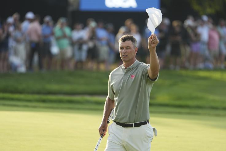Adam Scott na enem od letošnjih turnirjev golfa. | Foto: Guliverimage