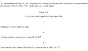 Spremljanje volitev predsednika republike, ki bodo 22. oktobra 2017 – pravila televizije Planet TV