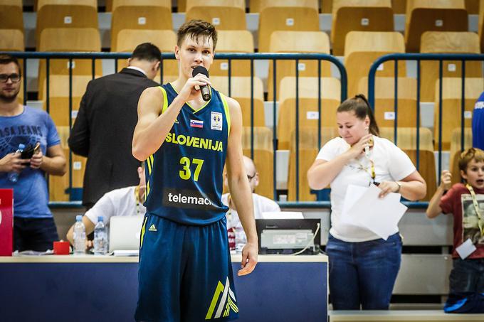 Z dokazovanjem v članski vrsti je zgodaj začel tudi košarkar Gregor Glas, branilec košarkarske ekipe Sixt Primorska, ki je pri 17 letih debitiral v slovenski članski reprezentanci.  | Foto: Žiga Zupan/Sportida