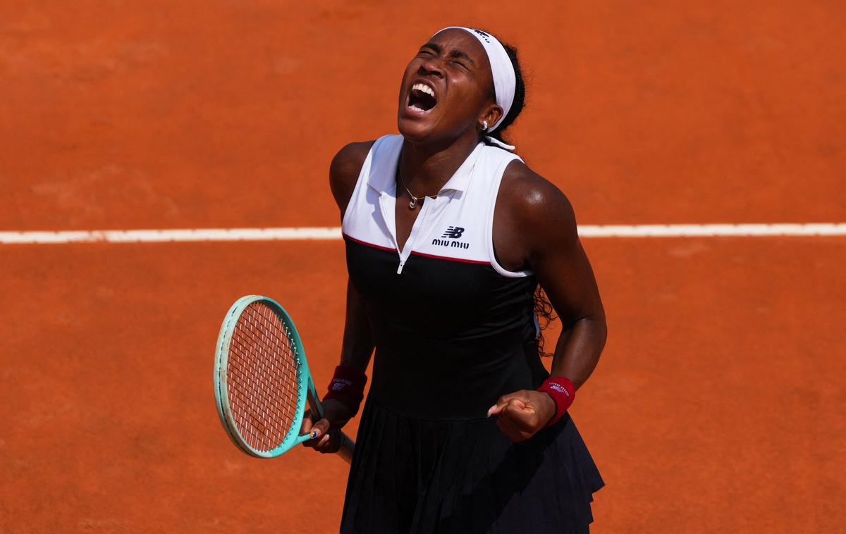 Coco Gauff | Coco Gauff je izločila Miro Andrejevo. | Foto Reuters