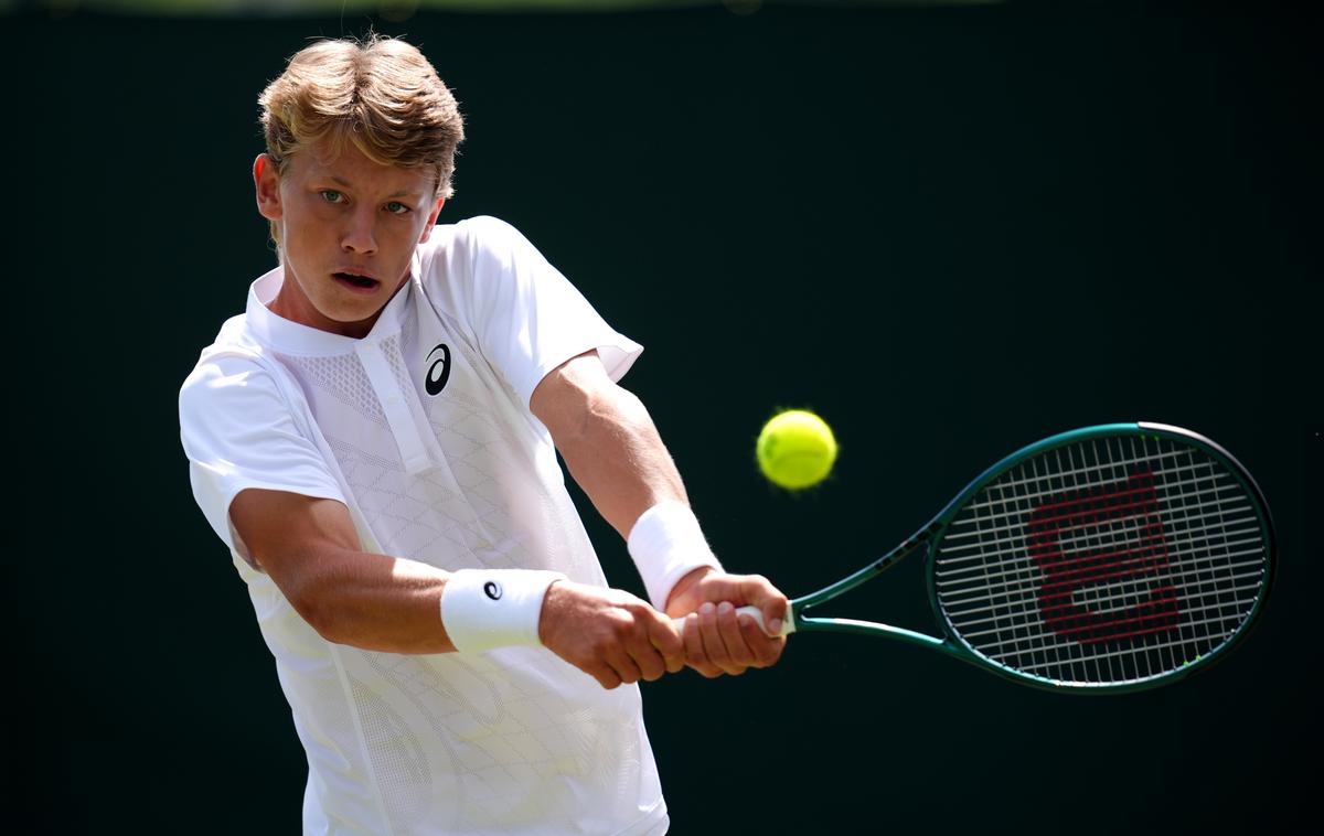 Žiga Šeško | Žiga Šeško blesti v Wimbledonu. | Foto Reuters