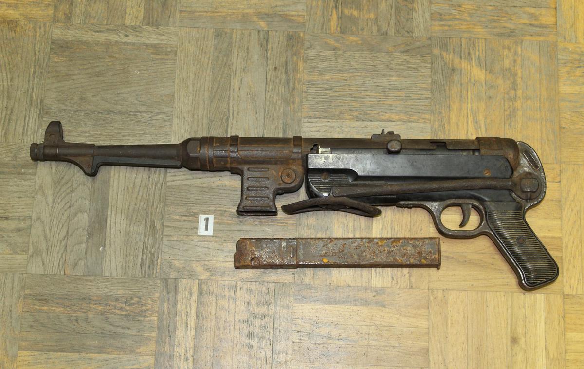 Avtomatska puška znamke Schmeiser | Foto Policijska postaja Rače