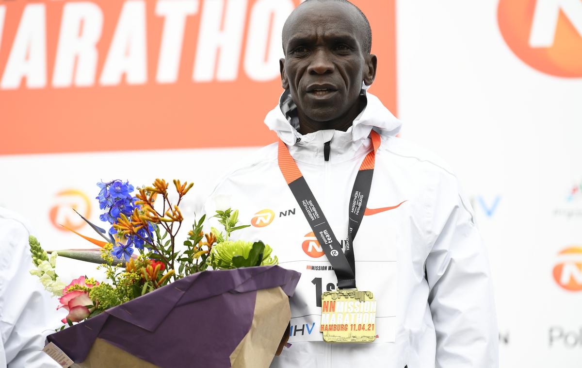 Eliud Kipchoge | To je bila prva maratonska zmaga 36-letnega Kenijca po lanskem spodrsljaju na londonskem maratonu. | Foto Guliverimage